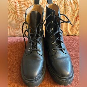Black Leather Women's Boots, size 7.5